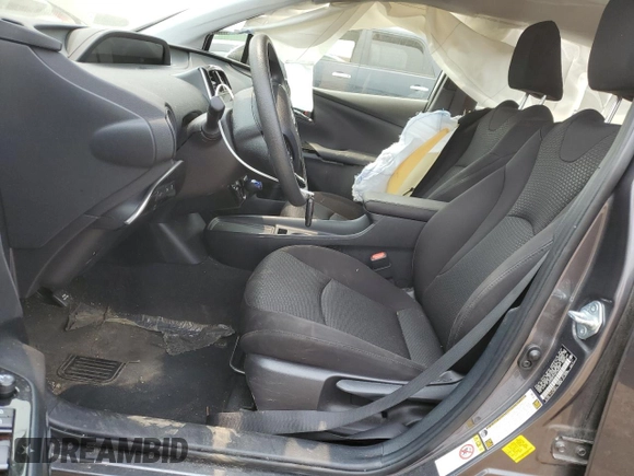 2021 Toyota Prius L Eco with VIN JTDKAMFU1M3148685, listed as a Copart auction lot 59094755 with 54,465 mi miles and Salvage title. Bid and sale history available at DreamBid. Image 7.