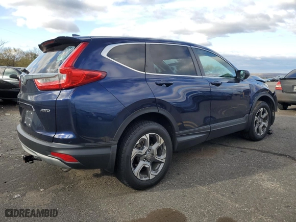 2018 Honda CR-V EX with VIN 2HKRW2H50JH603178, listed as a Copart auction lot 53345175 with 27,295 mi miles and Salvage Title. Bid and sale history available at carsss.com. Image 3.