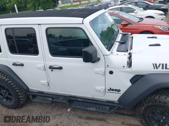 2024 Jeep Wrangler Sport S with VIN 1C4PJXDG9RW289370, listed as a IAAI auction lot 42274788 with 15,776 mi miles and . Bid and sale history available at DreamBid. Image 14.