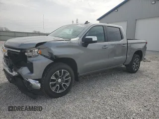 2025 Chevrolet Silverado 1500 LT with VIN 1GCPKKEK4SZ100423, listed as a Copart auction lot 49701795 with 4,134 mi miles and Salvage Title. Bid and sale history available at DreamBid. Image 1.