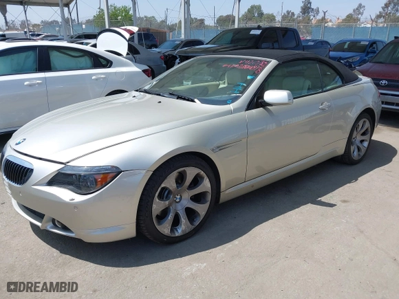 2007 BMW 6 Series 650i with VIN WBAEK135X7CN83521, listed as a IAAI auction lot 42078828 with 55,444 mi miles. Bid and sale history available at carsss.com. Image 17.