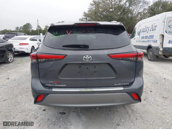 2023 Toyota Highlander L with VIN 5TDKDRAHXPS516119, listed as a IAAI auction lot 41509906 with 18,255 mi miles. Bid and sale history available at carsss.com. Image 16.