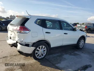 2016 Nissan Rogue S with VIN KNMAT2MT6GP595644, listed as a Copart auction lot 54552665 with 48,004 mi miles and Salvage Title. Bid and sale history available at carsss.com. Image 3.