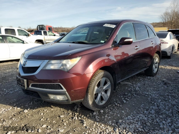 2010 Acura MDX with VIN 2HNYD2H21AH517677, listed as a Copart auction lot 83478934 with 188,854 mi miles and Salvage Title. Bid and sale history available at carsss.com. Image 1.