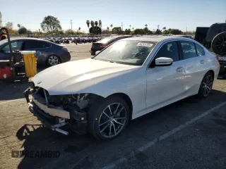 2019 BMW 3 Series 330i with VIN 3MW5R1J51K8B02795, listed as a Copart auction lot 88253725 with 47,945 mi miles and Salvage Title. Bid and sale history available at carsss.com. Image 1.