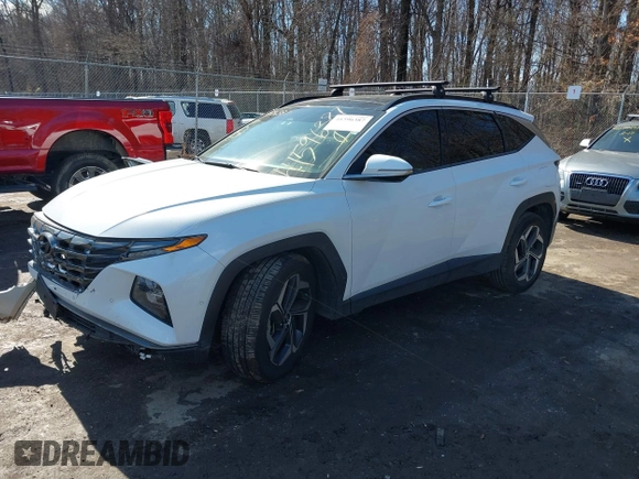 2022 Hyundai Tucson Limited with VIN 5NMJE3AE7NH075304, listed as a IAAI auction lot 41596387 with 43,371 mi miles. Bid and sale history available at carsss.com. Image 18.