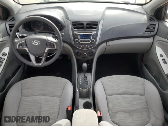 2017 Hyundai Accent Value Edition with VIN KMHCT4AE7HU360176, listed as a Copart auction lot 52005555 with 106,843 mi miles and Clean Title. Bid and sale history available at DreamBid. Image 8.
