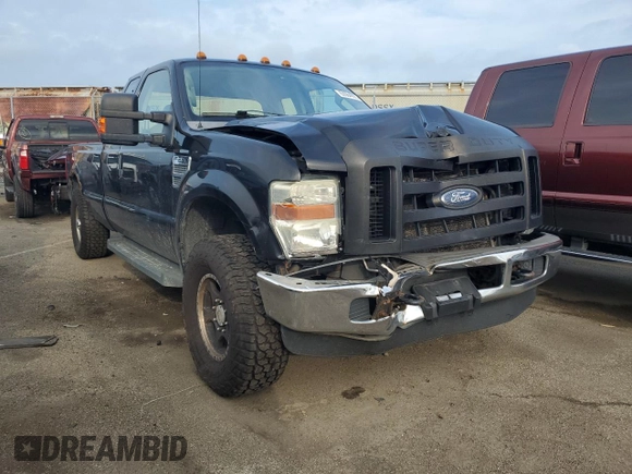 2008 Ford F-250 XL with VIN 1FTSX21568ED72693, listed as a Copart auction lot 63564855 with 268,393 mi miles and Salvage title. Bid and sale history available at DreamBid. Image 4.
