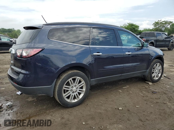 2015 Chevrolet Traverse LT with VIN 1GNKRGKD3FJ156082, listed as a Copart auction lot 56912825 with 123,875 mi miles and Salvage title. Bid and sale history available at DreamBid. Image 3.
