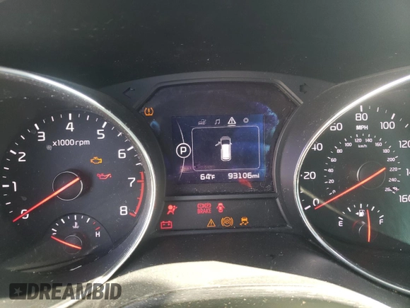 2017 Kia Sedona LX with VIN KNDMB5C18H6331057, listed as a Copart auction lot 46455575 with 93,106 mi miles and Salvage Title. Bid and sale history available at carsss.com. Image 9.