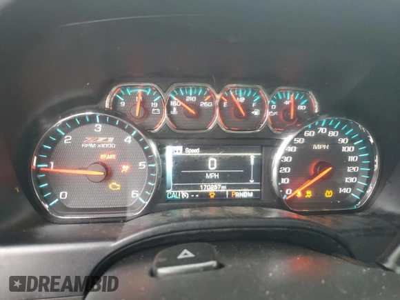 2016 Chevrolet Silverado 1500 LT with VIN 3GCUKREC9GG248787, listed as a Copart auction lot 87665225 with 170,257 mi miles and Salvage Title. Bid and sale history available at DreamBid. Image 9.