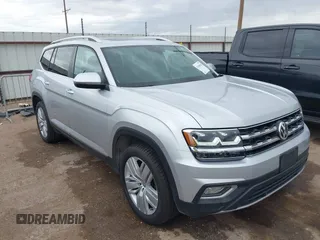 2019 Volkswagen Atlas SEL with VIN 1V2ER2CA4KC586343, listed as a IAAI auction lot 42584568 with 129,377 mi miles and . Bid and sale history available at DreamBid. Image 1.