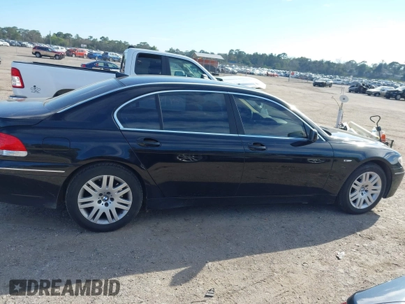 2002 BMW 7 Series 745Li with VIN WBAGN63482DR03247, listed as a IAAI auction lot 41703923 with 84,761 mi miles and . Bid and sale history available at carsss.com. Image 13.