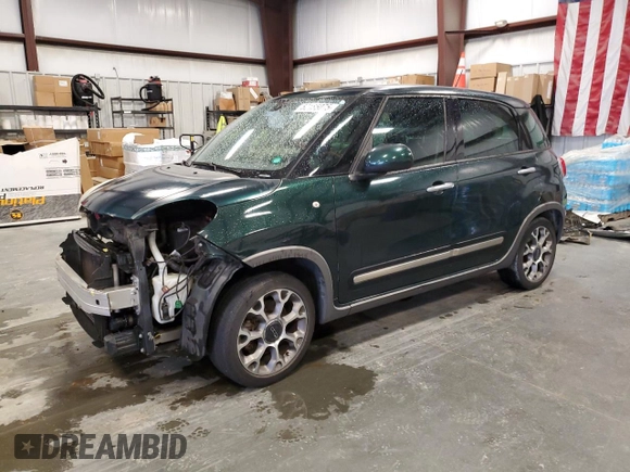 2014 FIAT 500L Trekking z VIN ZFBCFADH8EZ017409, wystawiony jako Copart lot #52185075 z przebiegiem 142 766 mil mil oraz Szkoda całkowita • Salvage title. Historia ofert i sprzedaży dostępna na DreamBid. Obrazek 1.