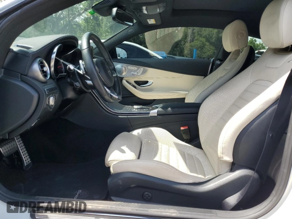 2018 Mercedes-Benz C 43 AMG with VIN WDDWJ6EB6JF759485, listed as a Copart auction lot 58625405 with 41,274 mi miles and Salvage title. Bid and sale history available at DreamBid. Image 7.