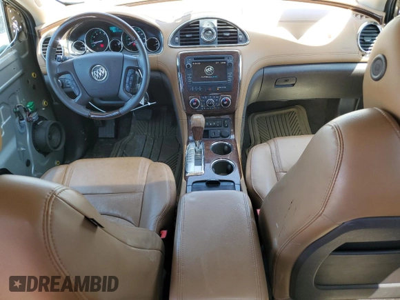 2015 Buick Enclave Leather with VIN 5GAKVBKD0FJ389250, listed as a Copart auction lot 57344554 with 115,076 mi miles and Salvage Title. Bid and sale history available at carsss.com. Image 8.