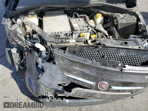 2018 FIAT 500e with VIN 3C3CFFGE1JT369314, listed as a Copart auction lot 61150135 with 44,664 mi miles and Salvage title. Bid and sale history available at DreamBid. Image 11.