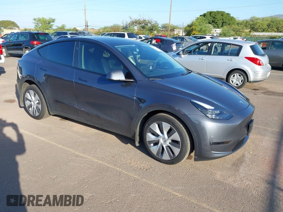 2023 Tesla Model Y Long Range with VIN 7SAYGDEE0PF928836, listed as a IAAI auction lot 41538742 with 9,630 mi miles and . Bid and sale history available at DreamBid. Image 1.