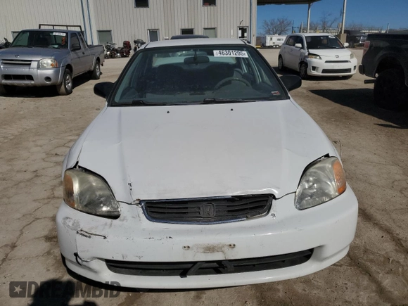 1997 Honda Civic LX with VIN 1HGEJ6675VL013442, listed as a Copart auction lot 46301205 with 203,777 mi miles and Salvage Title. Bid and sale history available at carsss.com. Image 5.