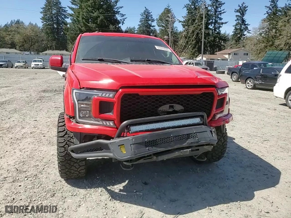 2018 Ford F-150 XL with VIN 1FTFX1E5XJFB24601, listed as a Copart auction lot 53050665 with 94,802 mi miles and Salvage Title. Bid and sale history available at carsss.com. Image 11.