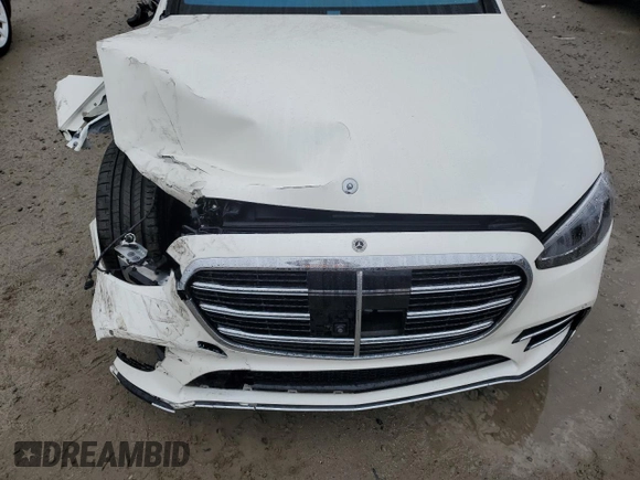 2022 Mercedes-Benz S-Class S 500 with VIN W1K6G6DB9NA166349, listed as a Copart auction lot 78237834 with 21,934 mi miles and Salvage Title. Bid and sale history available at carsss.com. Image 11.