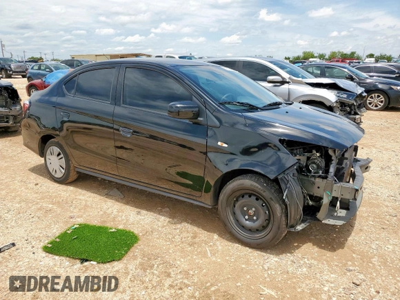2024 Mitsubishi Mirage ES z VIN ML32FUFJ6RHF01607, wystawiony jako Copart lot #60626405 z przebiegiem 26 213 mil mil oraz Szkoda całkowita • Salvage title. Historia ofert i sprzedaży dostępna na DreamBid. Obrazek 4.