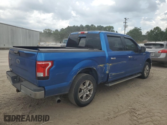 2015 Ford F-150 XL with VIN 1FTEW1CPXFKD77046, listed as a Copart auction lot 59692845 with 205,659 mi miles and Salvage title. Bid and sale history available at DreamBid. Image 3.