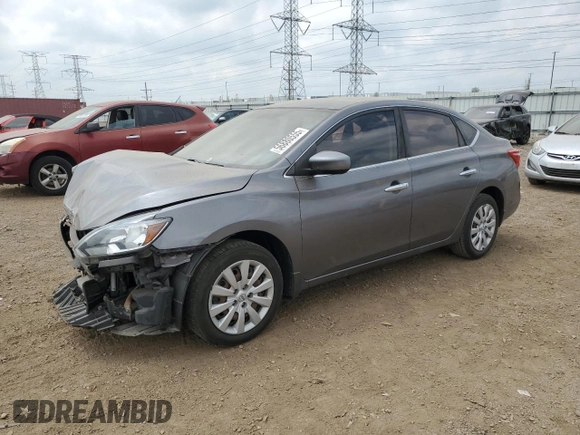 2017 Nissan Sentra S with VIN 3N1AB7AP1HY368467, listed as a Copart auction lot 56880555 with 48,024 mi miles and Salvage title. Bid and sale history available at DreamBid. Image 1.