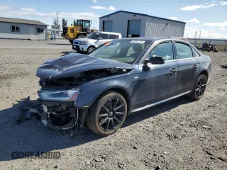 2014 Audi A4 Premium Plus with VIN WAUFFAFL7EN013657, listed as a Copart auction lot 62385375 with 91,461 mi miles and Salvage title. Bid and sale history available at DreamBid. Image 1.