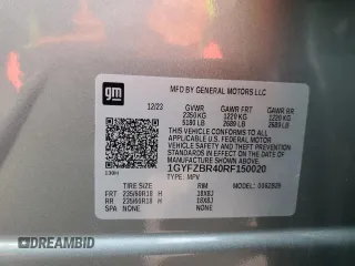 2024 Cadillac XT4 AWD Luxury with VIN 1GYFZBR40RF150020, listed as a Copart auction lot 46184565 with 9,188 mi miles and Salvage Title. Bid and sale history available at carsss.com. Image 13.