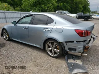 2008 Lexus IS 350 with VIN JTHBE262X82015702, listed as a Copart auction lot 58663435 with Not provided miles and Salvage title. Bid and sale history available at DreamBid. Image 2.
