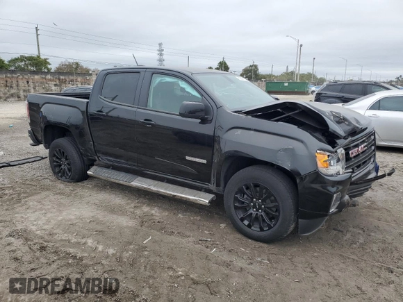 2022 GMC Canyon 2WD Elevation with VIN 1GTG5CEN3N1170263, listed as a Copart auction lot 89396125 with 15,310 mi miles and Salvage Title. Bid and sale history available at carsss.com. Image 4.