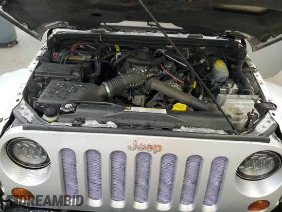 2010 Jeep Wrangler Sahara z VIN 1J4GA5D17AL109979, wystawiony jako Copart lot #45081225 z przebiegiem 190 826 mil mil oraz Szkoda całkowita • Salvage title. Historia ofert i sprzedaży dostępna na DreamBid. Obrazek 12.