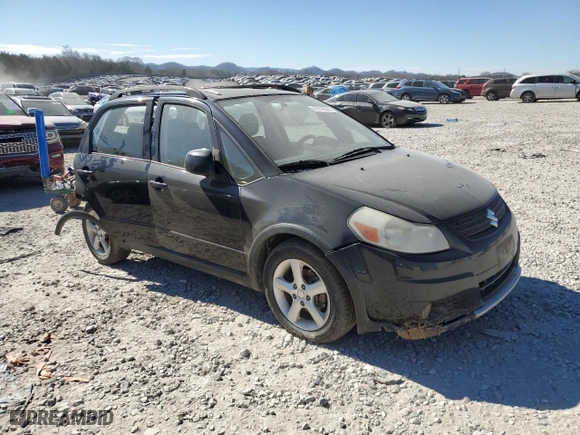 2007 Suzuki SX4 with VIN JS2YB413975110576, listed as a Copart auction lot 47078645 with 170,280 mi miles and Salvage Title. Bid and sale history available at carsss.com. Image 4.
