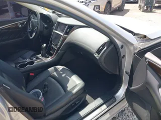 2018 Infiniti Q50 Luxe with VIN JN1EV7AP5JM353956, listed as a IAAI auction lot 42082832 with 95,160 mi miles and . Bid and sale history available at carsss.com. Image 5.