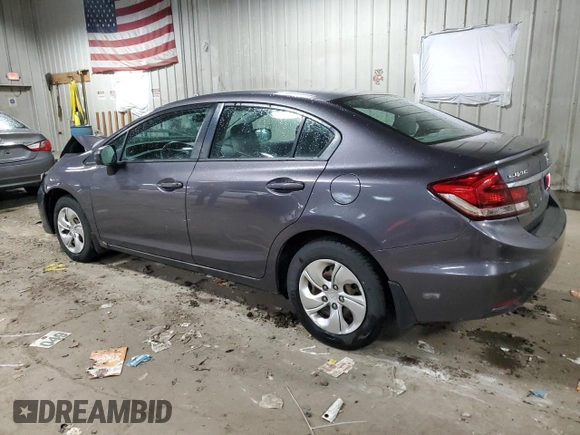 2015 Honda Civic LX with VIN 19XFB2F50FE026925, listed as a Copart auction lot 55179905 with 181,255 mi miles and Non Repairable. Bid and sale history available at DreamBid. Image 2.