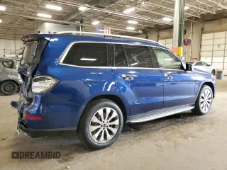 2017 Mercedes-Benz GLS 450 with VIN 4JGDF6EE7HA976883, listed as a Copart auction lot 50027235 with 133,304 mi miles and Salvage Title. Bid and sale history available at DreamBid. Image 3.