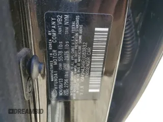 2014 Hyundai Equus Signature with VIN KMHGH4JH9EU083832, listed as a Copart auction lot 50416535 with 92,508 mi miles and Salvage Title. Bid and sale history available at DreamBid. Image 14.