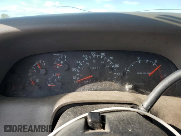 2000 Ford F-350 XL with VIN 1FTSW30F5YEB08982, listed as a Copart auction lot 50534025 with 336,411 mi miles and Salvage Title. Bid and sale history available at DreamBid. Image 9.