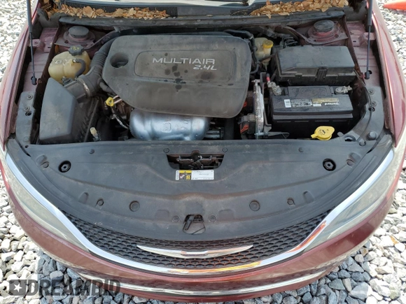 2015 Chrysler 200 Limited with VIN 1C3CCCABXFN676977, listed as a Copart auction lot 61131745 with 99,900 mi miles and Salvage title. Bid and sale history available at DreamBid. Image 11.