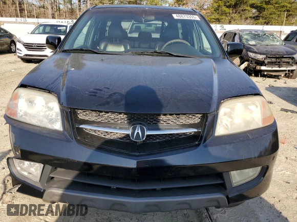 2002 Acura MDX with VIN 2HNYD18292H528292, listed as a Copart auction lot 48873355 with 150,057 mi miles and Salvage Title. Bid and sale history available at carsss.com. Image 5.