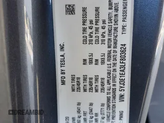 2020 Tesla Model 3 Standard Range Plus z VIN 5YJ3E1EA3LF803624, wystawiony jako Copart lot #56145255 z przebiegiem 149 398 mil mil oraz Szkoda całkowita • Salvage title. Historia ofert i sprzedaży dostępna na DreamBid. Obrazek 12.