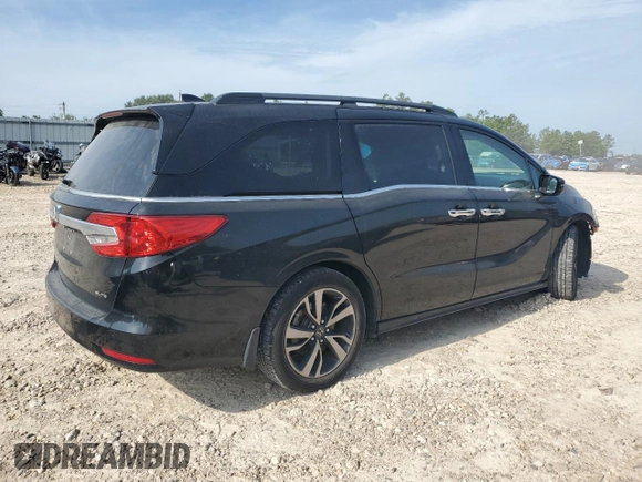 2018 Honda Odyssey Elite z VIN 5FNRL6H95JB017447, wystawiony jako Copart lot #64752615 z przebiegiem 136 616 mil mil oraz Nie do naprawy • Non repairable. Historia ofert i sprzedaży dostępna na DreamBid. Obrazek 3.