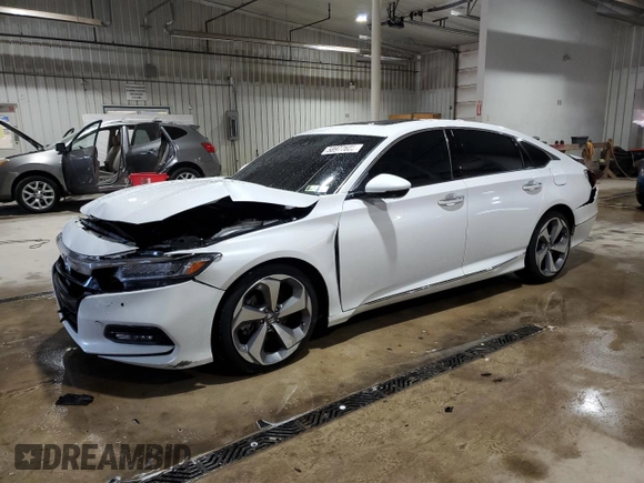 2020 Honda Accord Touring with VIN 1HGCV2F98LA011036, listed as a Copart auction lot 58977685 with 75,467 mi miles and Salvage title. Bid and sale history available at DreamBid. Image 1.