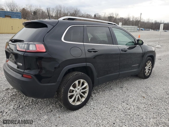 2019 Jeep Cherokee Latitude with VIN 1C4PJLCB6KD444229, listed as a Copart auction lot 50917605 with 117,984 mi miles and Salvage Title. Bid and sale history available at carsss.com. Image 3.