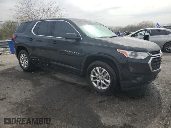 2020 Chevrolet Traverse LS with VIN 1GNERFKWXLJ257852, listed as a Copart auction lot 49618675 with 83,057 mi miles and Clean Title. Bid and sale history available at carsss.com. Image 4.
