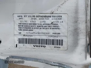 1998 Volvo V70 с VIN YV1LW5541W2350300, выставлен на аукционе IAAI как лот 42343799 с пробегом 286 071 миль миль и . История ставок и продаж доступна на DreamBid. Изображение 9.