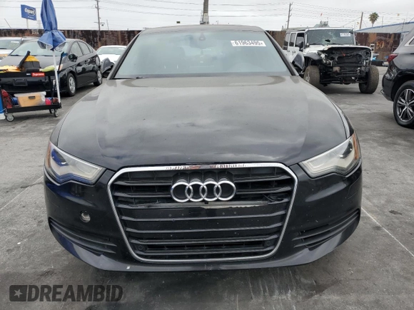2012 Audi A6 Premium Plus with VIN WAUDFAFC9CN174953, listed as a Copart auction lot 61963495 with 166,544 mi miles and Clean title. Bid and sale history available at DreamBid. Image 5.