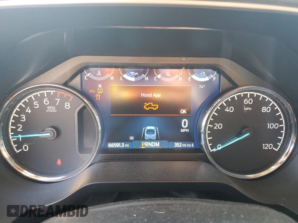 2022 Ford F-150 XL with VIN 1FTFX1E58NFB61927, listed as a Copart auction lot 55233035 with 66,591 mi miles and Salvage title. Bid and sale history available at DreamBid. Image 9.
