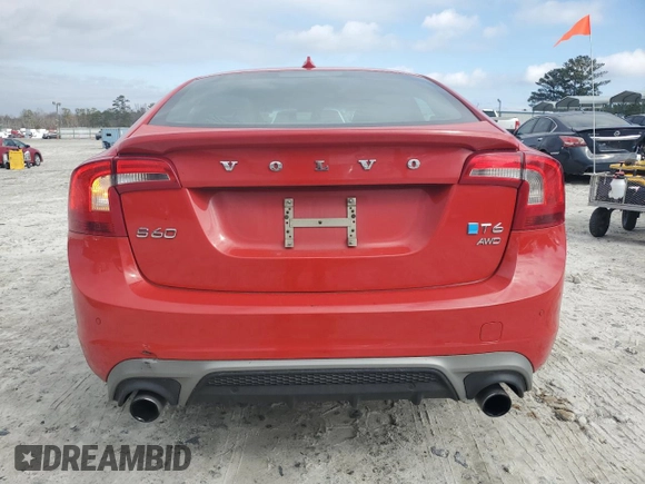 2014 Volvo S60 T6 with VIN YV1902FH9E2295525, listed as a Copart auction lot 42168935 with 152,277 mi miles and Salvage Title. Bid and sale history available at carsss.com. Image 6.